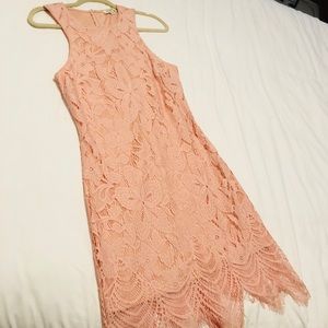 Francesca’s Midi Lace Dress